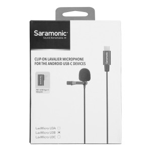میکروفون یقه ای با سیم سارامونیک مدل LavMicro U3B رابط Type-C